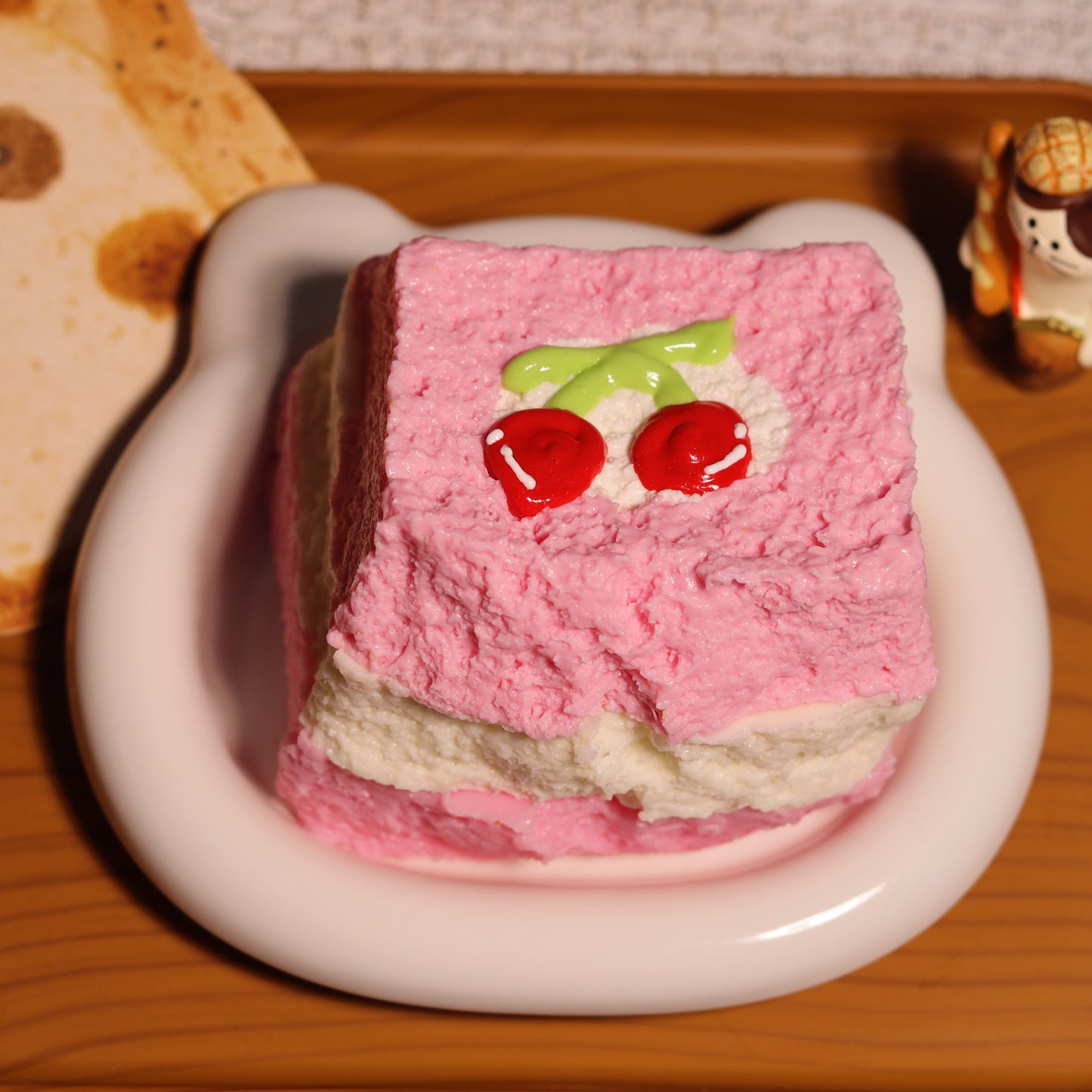 Pink Cherry Sponge Cake