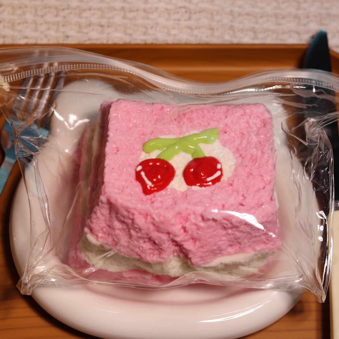 Pink Cherry Sponge Cake