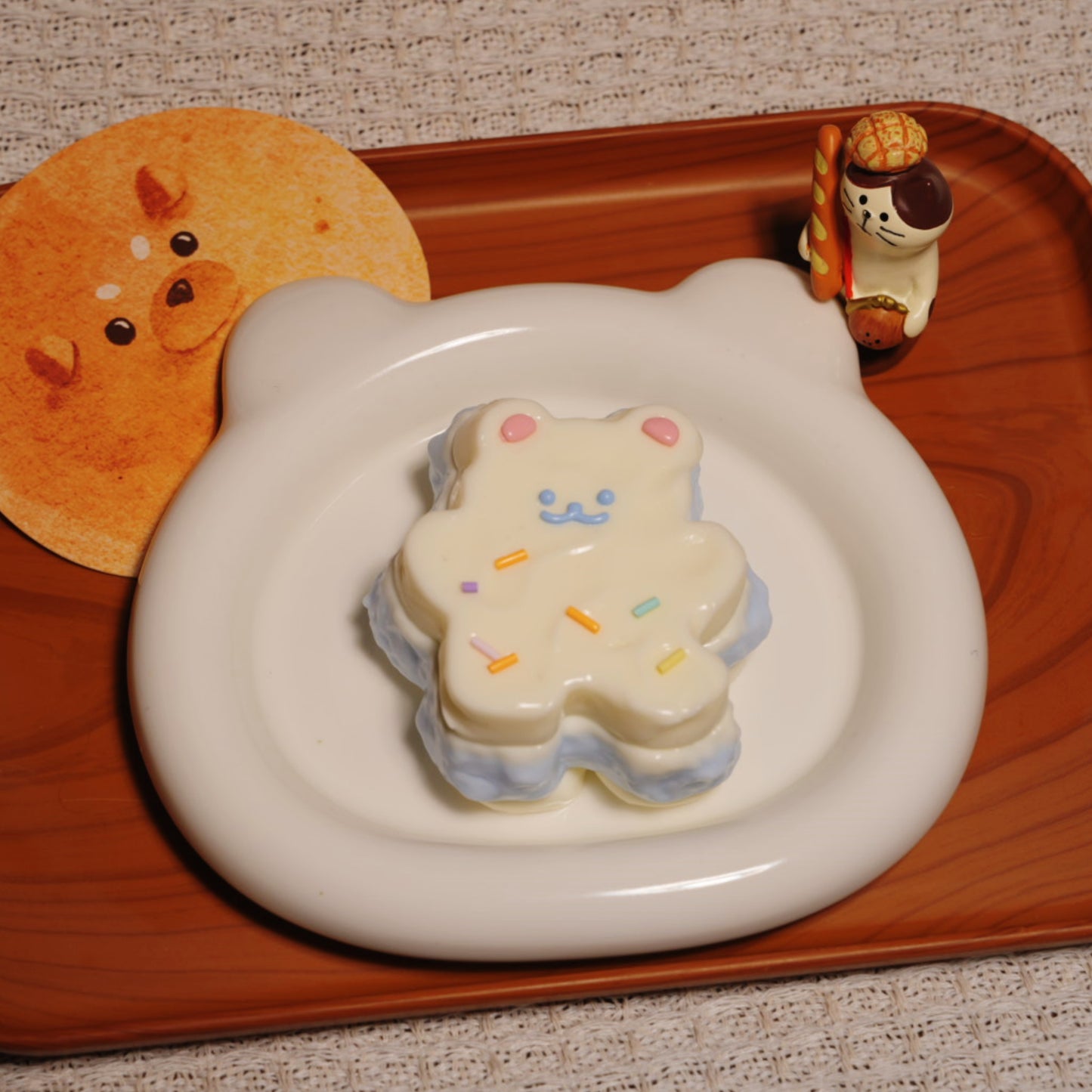 Blue Teddy Bear Cake