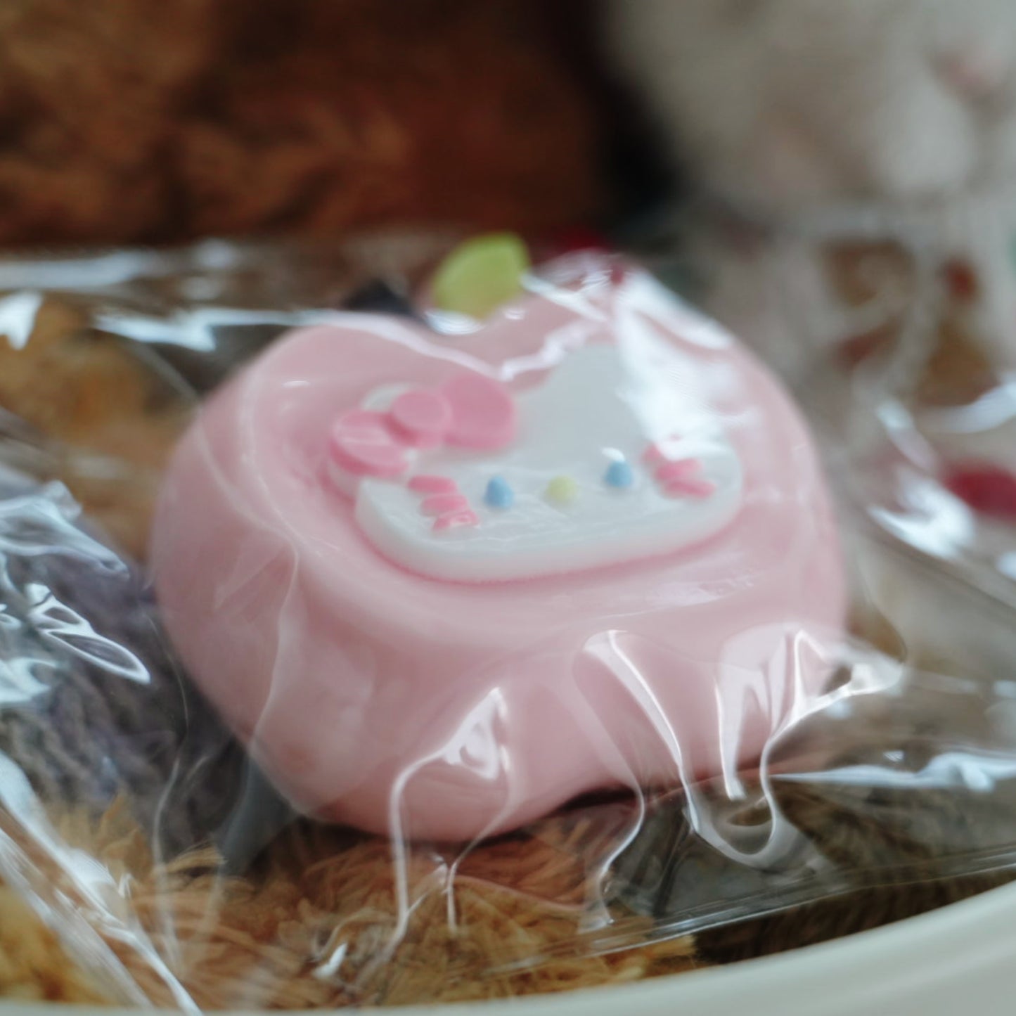 Pink Kitty Apple Cake